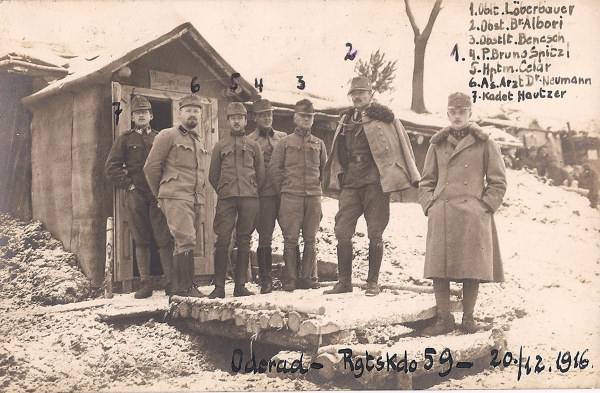 Regimentskommando Oderad am 20.12.1916